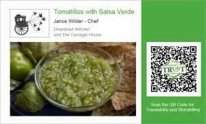 Tomatilos with Salsa Verde