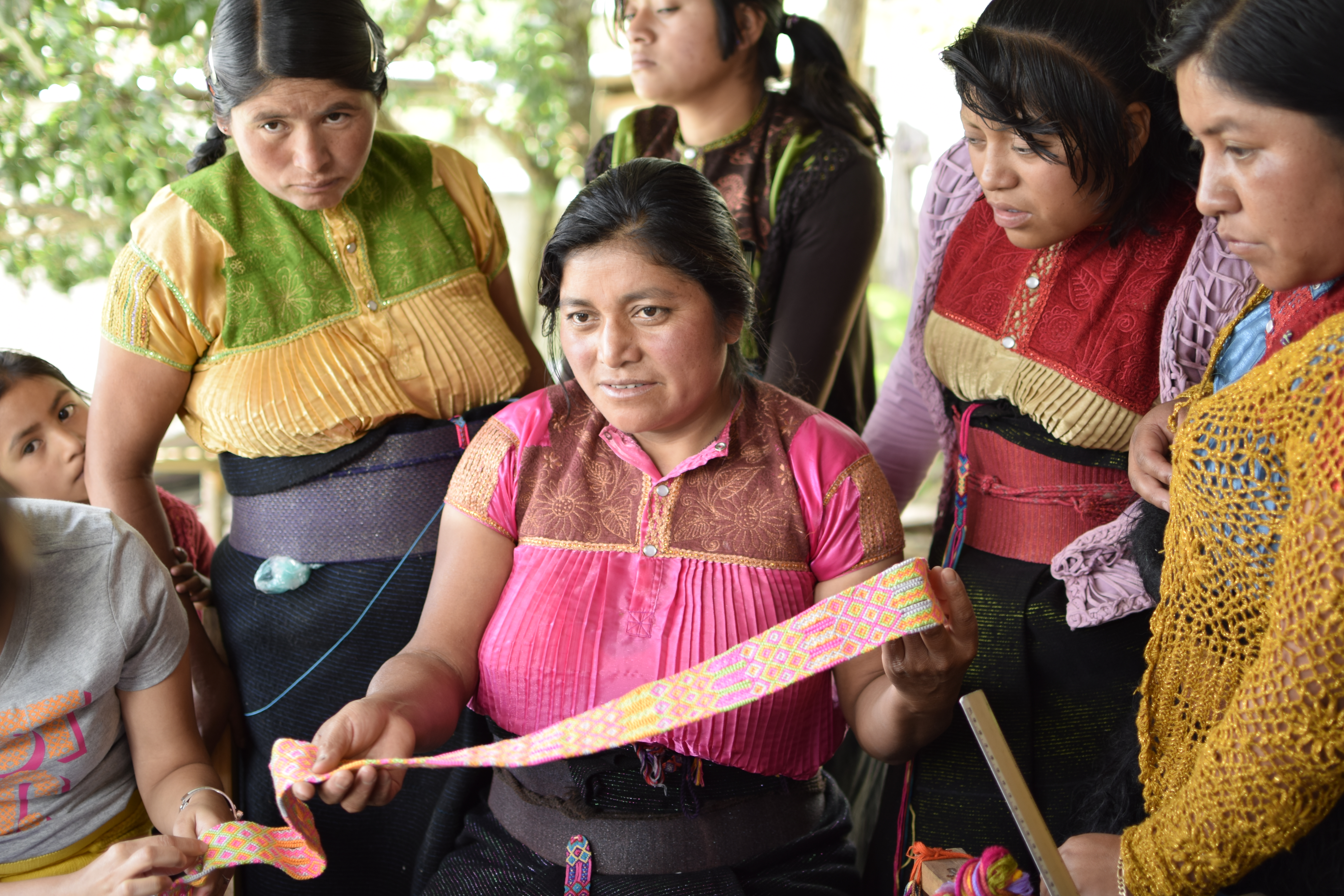 craftswomen who work the textiles